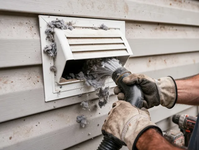 Professional dryer vent cleaning by Wolcott Dryer Vent Cleaning in Wolcott