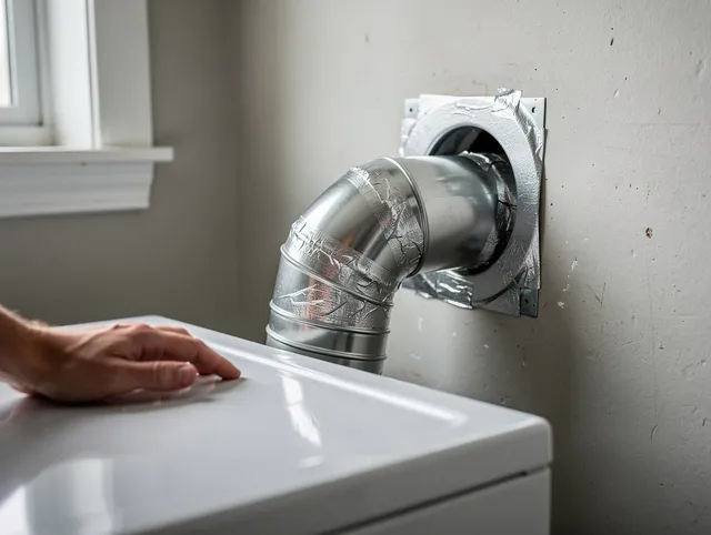 Wolcott Dryer Vent Cleaning expert performing professional dryer vent repair and installation in Wolcott