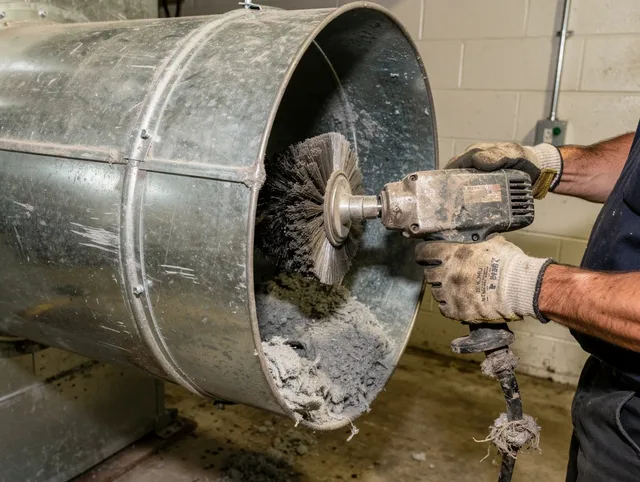 Industrial-grade dryer vent cleaning by Wolcott Dryer Vent Cleaning in Wolcott
