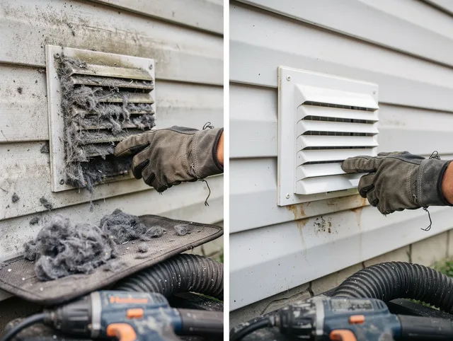 Residential dryer vent cleaning by Wolcott Dryer Vent Cleaning in Wolcott